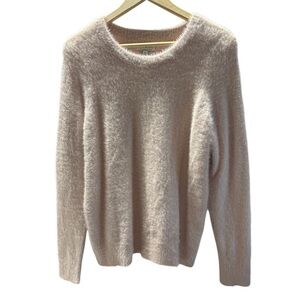 LUCKY BRAND Fuzzy Soft Sweater – Blush Pink – Size M